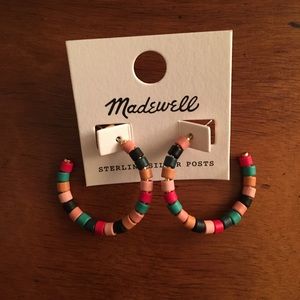 NWT Madewell Beaded Hoops